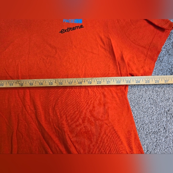 Northface Extreme Men's 2XL SS Tee Orange & Blue - Picture 4 of 9